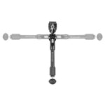 EQ-Precision 1QS A Aluminum Gun Bipod w/ Ball Head & Quick-Release Pic Rail Adapter