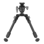 EQ-Precision 1QS A Aluminum Gun Bipod w/ Ball Head & Quick-Release Pic Rail Adapter
