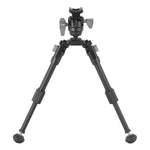 EQ-Precision 1QS A Aluminum Gun Bipod w/ Ball Head & Quick-Release Pic Rail Adapter