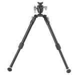 EQ-Precision 2QS A Aluminum Gun Bipod w/ Ball Head & Quick-Release Pic Rail Adapter