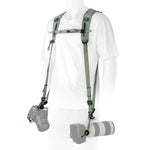 Vanguard PRO 2N1 Strap GR Green Dual Camera Harness with ARCA-Compatible Quick-Release System