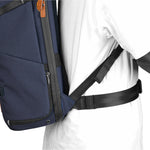 VEO CITY B37 Small Camera Backpack w/ Pouch - Navy Blue