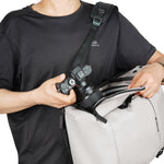 Vanguard VEO Lite B20L Camera & Everyday Backpack (Cream) – Fits Full-Frame Camera with 70–200mm Attached + 3 Lenses, 14