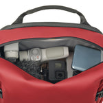 Vanguard VEO Lite B20L Camera & Everyday Backpack (Red) – Fits Full-Frame Camera with 70–200mm Attached + 3 Lenses, 14