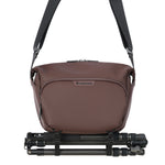 Vanguard VEO Lite S7L Camera & Everyday Shoulder Bag (Chocolate) – Fits Mirrorless Camera + Multiple Lenses, Tablet Storage, Removable Dividers, Easy-Clean Water-Resistant Design