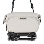 Vanguard VEO Lite W3L Camera & Everyday Waist Pack (Cream) – 3L Capacity, Fits Mirrorless Camera + Accessories, Tripod Strap, Adjustable Wear, Easy-Clean Water-Resistant Design