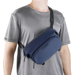 Vanguard VEO Lite W3L Camera & Everyday Waist Pack (Navy) – 3L Capacity, Fits Mirrorless Camera + Accessories, Tripod Strap, Adjustable Wear, Easy-Clean Water-Resistant Design