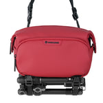 Vanguard VEO Lite W3L Camera & Everyday Waist Pack (Red) – 3L Capacity, Fits Mirrorless Camera + Accessories, Tripod Strap, Adjustable Wear, Easy-Clean Water-Resistant Design