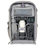 Vanguard VEO Metro 30L Camera & Everyday Backpack (Cream) – Fits 70–200mm Attached, 17